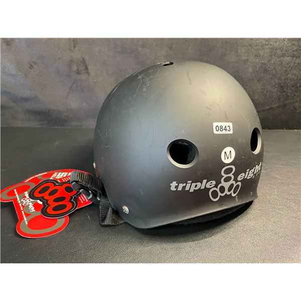 Triple Eight Dual Certified Multi-Sport Helmet - Size M - Black - New with Tags!