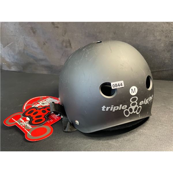 Triple Eight Dual Certified Multi-Sport Helmet - Size M - Black - New with Tags!