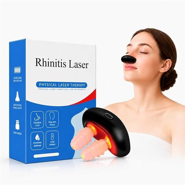Red Light Nasal Therapy Device/Rhinitis Laser Device for Nasal Relief/Cold/Allergy Relief - New