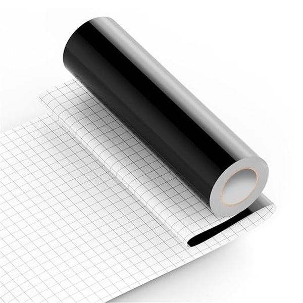 15FT Roll of Black Permanent Vinyl (12" x 15FT) For Cricut/DIY Crafts, Custom Decals, Mugs, etc. New