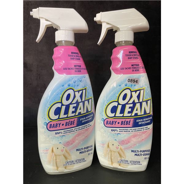 Lot of 2 Oxi-Clean Multi-Purpose Stain Remover Sprays (651ml) for Tough/Dried Stains - New