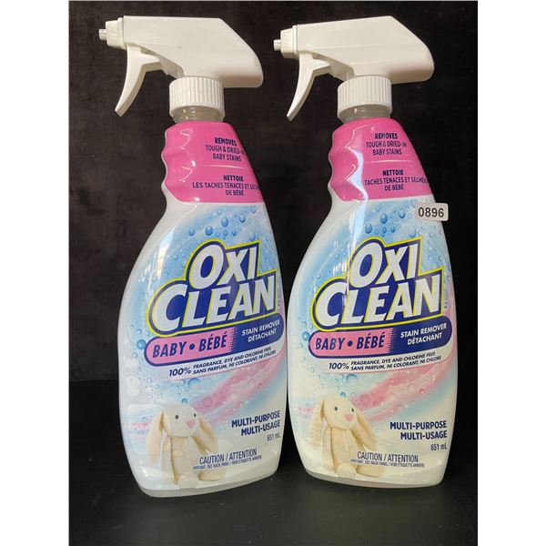Lot of 2 Oxi-Clean Multi-Purpose Stain Remover Sprays (651ml) for Tough/Dried Stains - New