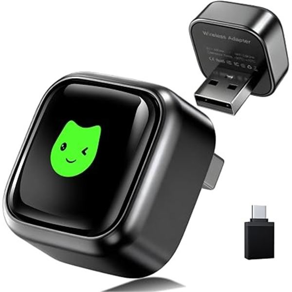 Lot of 2 ENLIK Wireless CarPlay Adapters; Plug and Play; Converts Wired Carplay to Wireless - New