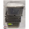 Image 1 : LOT OF ASSORTED FULL SIZE STAINLESS STEEL INSERTS