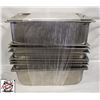 Image 2 : LOT OF ASSORTED FULL SIZE STAINLESS STEEL INSERTS