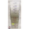 Image 1 : 6 ASSORTED CAMBRO POLY INGREDIENT FOOD BINS