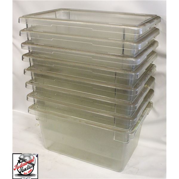 8 CAMBRO ASSORTED POLY COLD STORAGE INGREDIENT BIN