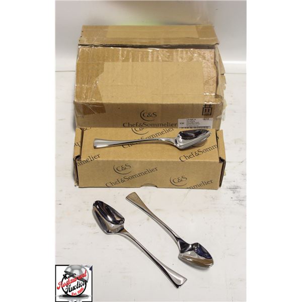 5-1/2" COFFEE/TEA SPOONS EX. HEAVY WEIGHT LOT/36