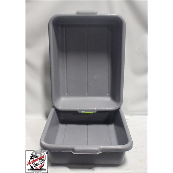 JOHNSON ROSE 36500 GREY TOTE BOX - LOT OF 2