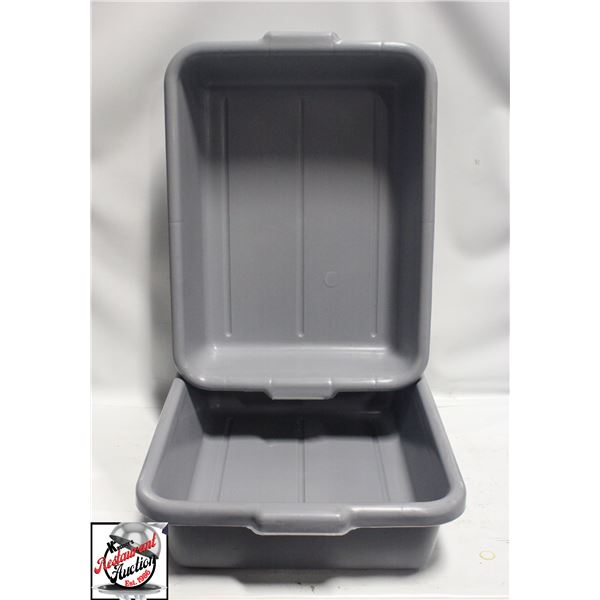 JOHNSON ROSE 36500 GREY TOTE BOX - LOT OF 2