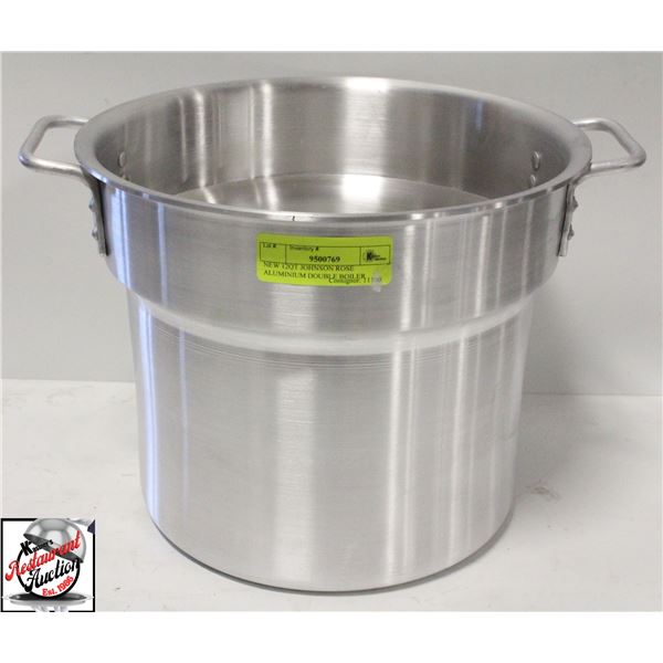 NEW 12QT JOHNSON ROSE ALUMINIUM DOUBLE BOILER