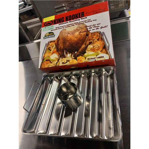 CABELA'S EXCLUSIVE KING KOOKER STEEL ROASTING RACK
