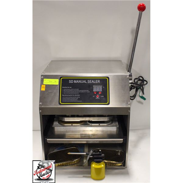 DUAL ALUMINUM HEAT SEALING MACHINE