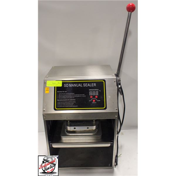 NEW DUAL ALUMINUM HEAT SEALING MACHINE