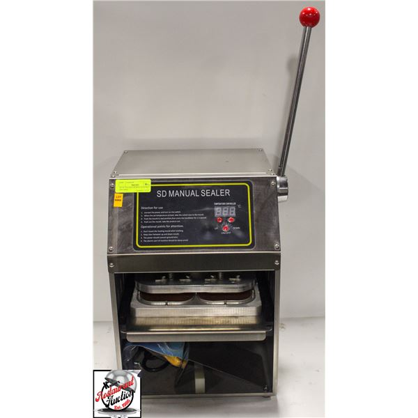 DUAL ALUMINUM HEAT SEALING MACHINE