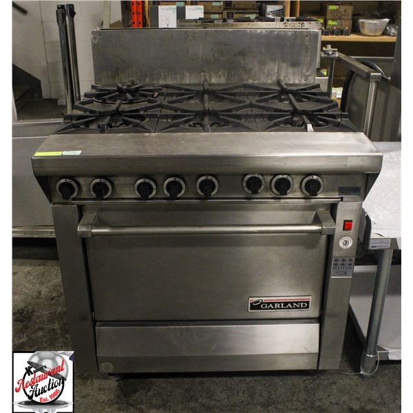 GARLAND 6 BURNER GAS RANGE W/ OVEN