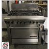 Image 1 : GARLAND 6 BURNER GAS RANGE W/ OVEN