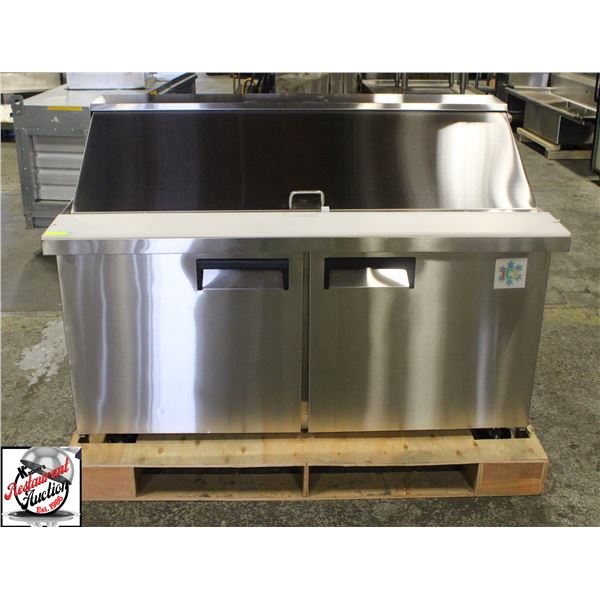 NEW 60" S/S MEGA TOP SALAD PREP TABLE