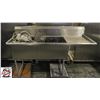 Image 1 : S/S 2-WELL SINK W/ DRAINBOARD