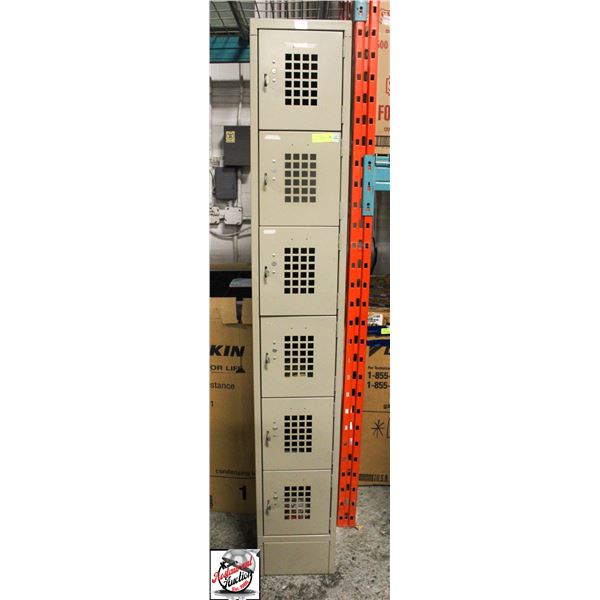WINHOLT 6-COMPARTMENT VENTILATED LOCKER