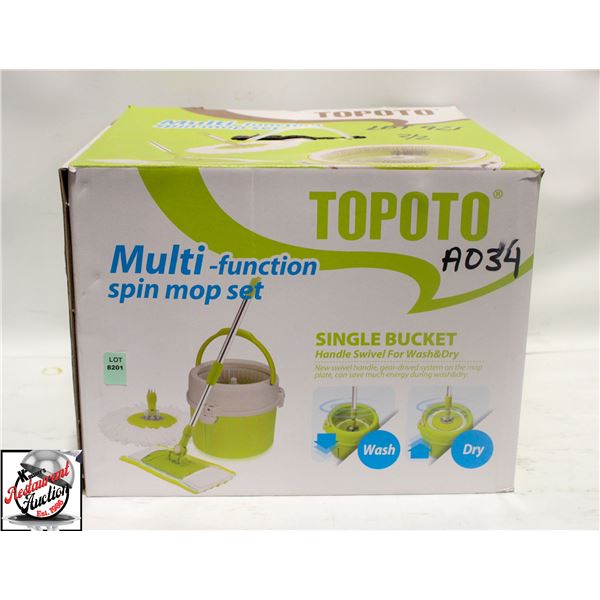 NEW TOPOTO MULTI FUNCTION SPIN MOP SET W/ BUCKET