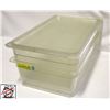 Image 1 : 2 POLYCARB FULL-SIZE INSERTS W/ 1 LID