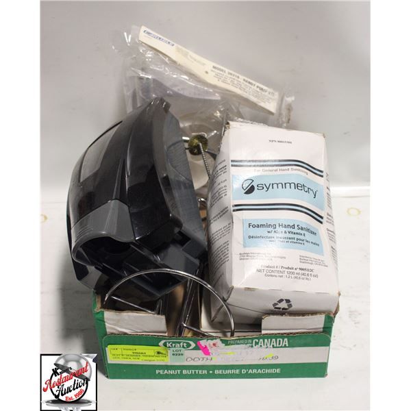 FLAT W/ SKIMMER, THERMOMETER GUN, TIMER, NEW