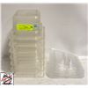Image 1 : LOT OF 1/6 SIZE CLEAR POLY INSERTS W/ LIDS
