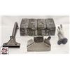 Image 1 : LOT W/ GRIDDLE SCRAPER, 3 SCRAPER BRICKS, FRENCH