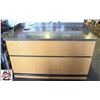 Image 1 : 5' WOODEN CABINET COUNTER MOBILE ON CASTERS
