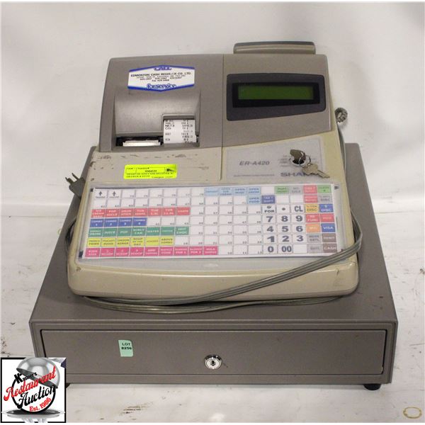SHARP ER-A420 CASH REGISTER W/ DRAWER & KEYS