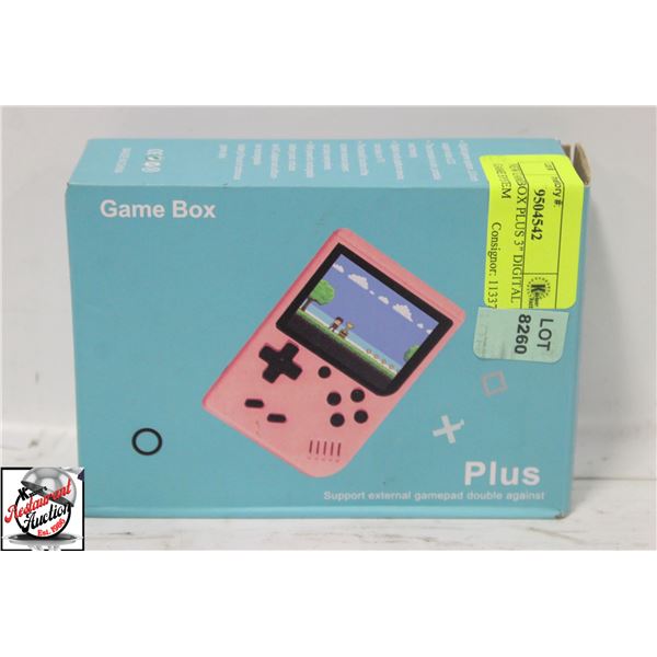 NEW GAMEBOX PLUS 3" DIGITAL GAME SYSTEM