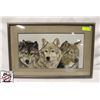 Image 3 : 2 WALL HANGING DECOR: STITCHED WOLVES & NOVARIS
