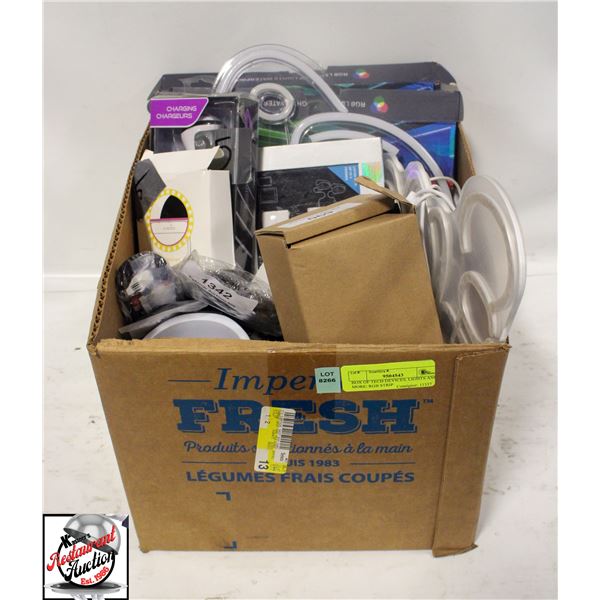 BOX OF TECH DEVICES, LIGHTS AND MORE: RGB STRIP