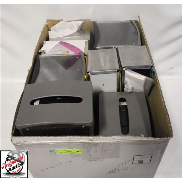 LOT OF ASSORTED TABLE TOP NAPKIN DISPENSERS