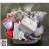 Image 1 : LARGE BOX OF PARTY DECO & SUPPLIES: GIFT PACKAGES