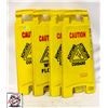 Image 1 : 4 HI-VIZ WET FLOOR SIGNS