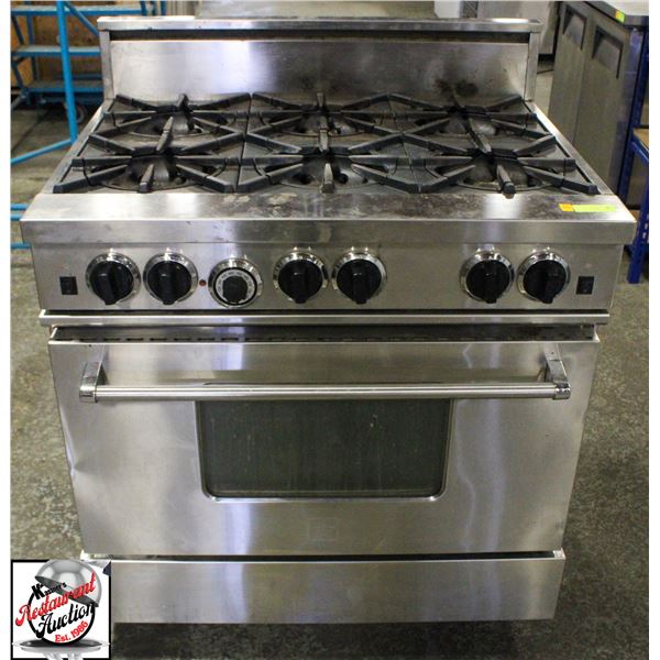 BLUESTAR 6 BURNER COMMERCIAL CONVECTION RANGE