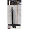 Image 1 : BLACK METAL TABLE TOP MOUNT W/ 2 TABLE PEDESTALS
