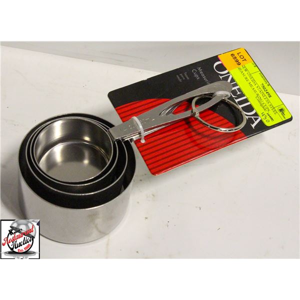 NEW ONEIDA STAINLESS STEEL MEASURE CUPS