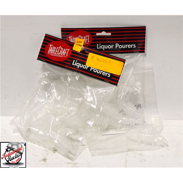 24 PLASTIC LIQUOR POURERS