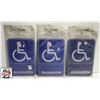 Image 1 : LOT OF 3 NEW WHEELCHAIR ACCESSIBLE SIGNS