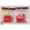 Image 1 : 24 PLASTIC LIQUOR POURERS - RED