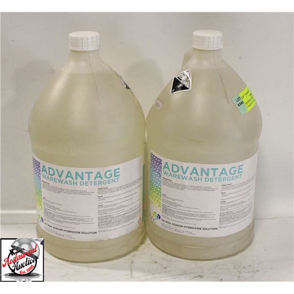2 BOTTLES OF BNC ADVANTAGE WAREWASH DETERGENT