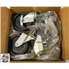 Image 1 : 4 NEW 5" CASTORS W/ BRAKES