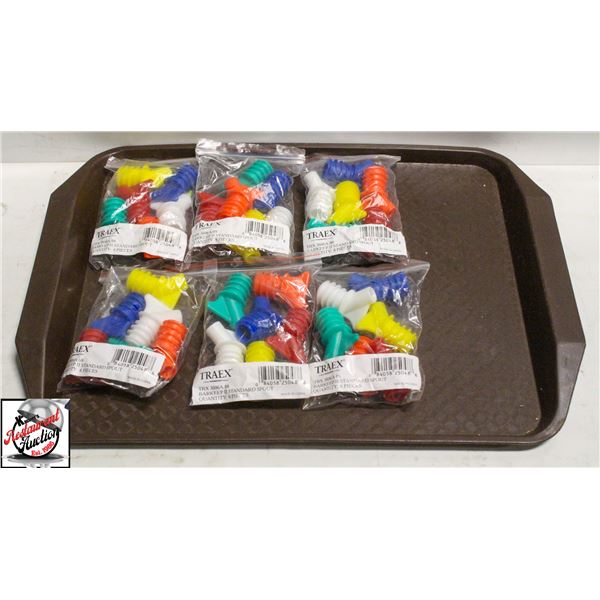 6 BAGS OF NEW BARKEEP SPOUTS 36 IN TOTAL