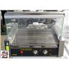 Image 1 : VEVOR 11 ROLLER HOT DOG GRILL W/ GLASS GUARD 1650W