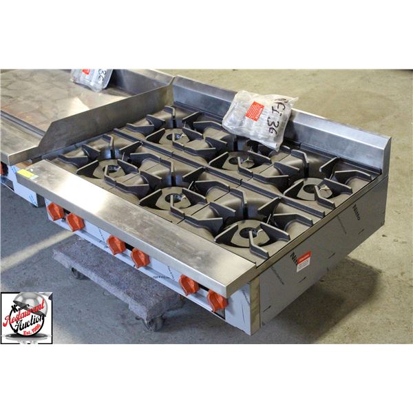 NEW SIERRA NATURAL GAS 6-BURNER RANGE