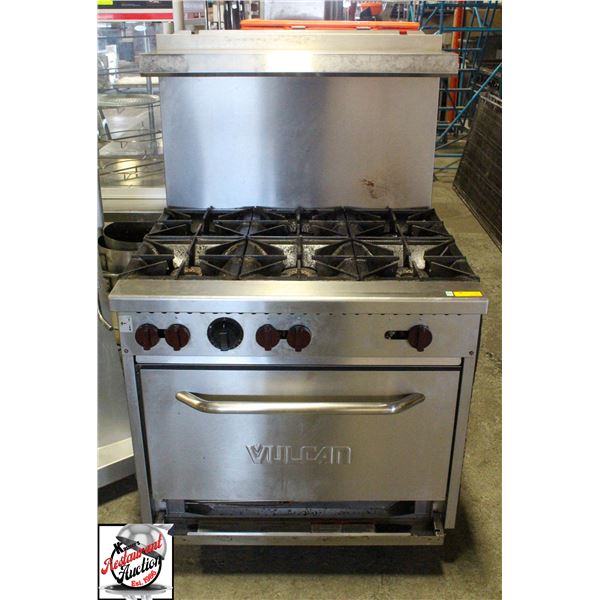 BAILIFF SEIZURE: VULCAN 6-BURNER NG RANGE W/ OVEN
