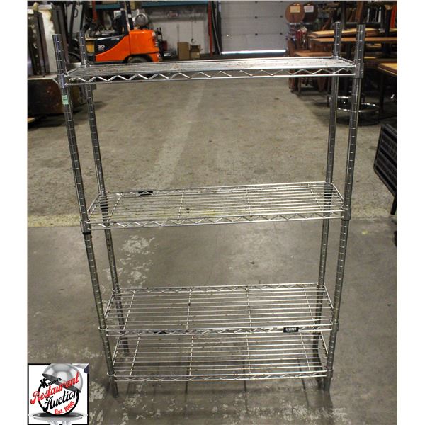 BAILIFF SEIZURE: 36" CHROME WIRE RACK - 4-TIER